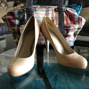 Nude Nine West heels
